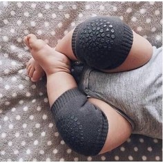 Baby genou Chrones avec adhésion antidérapante, 0-2 ans, gris