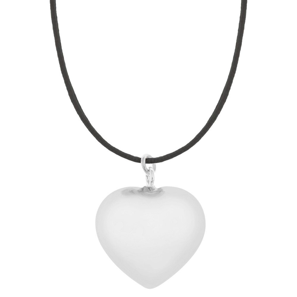 Bola-Kugel / Schwangerschaftskette Sofie, Herz/ Schwarz