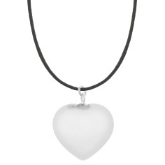 Bola-Kugel / Schwangerschaftskette Sofie, Herz/ Schwarz