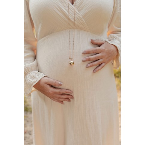 Bola bola collier de grossesse, Chloé/ Or rose