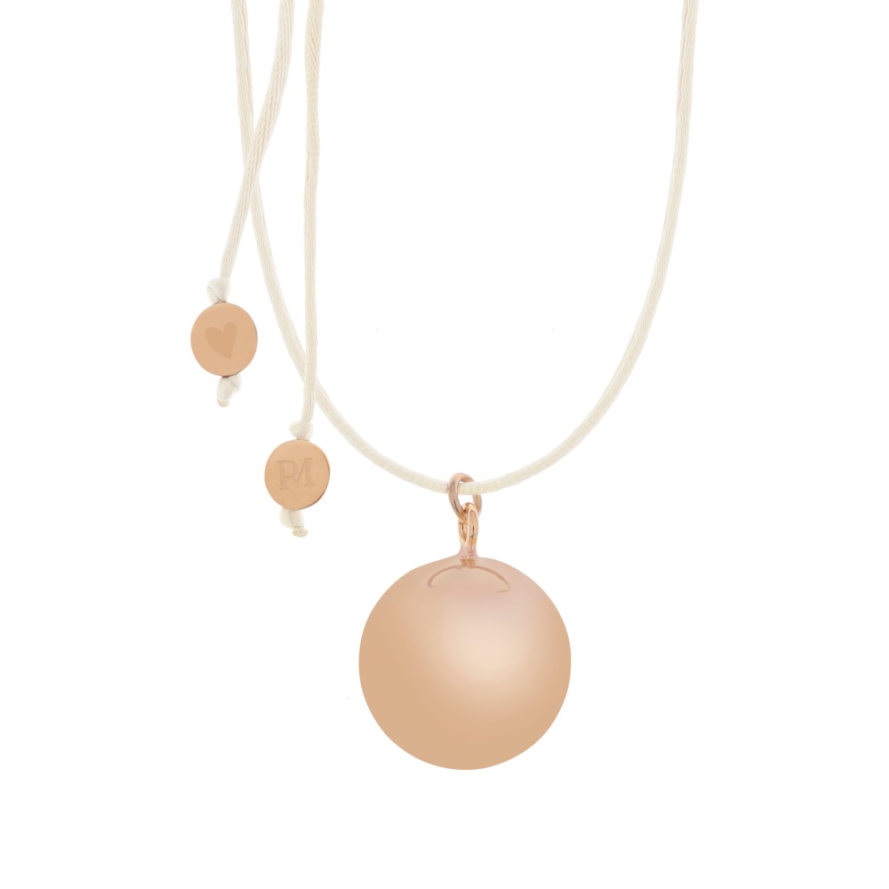 Bola-Kugel / Schwangerschaftskette Sofie, Rose Gold