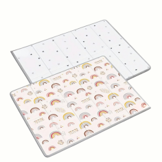 faltbare Spielmatte Regenbogen, 127 x 127 cm