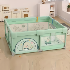 Placez la grille / PlayPen, Dino Green (120 x 120 cm)