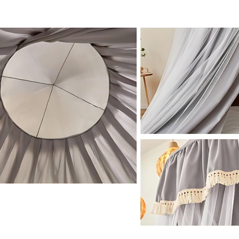 Canopée / Ciel Lit, Gros, Gris