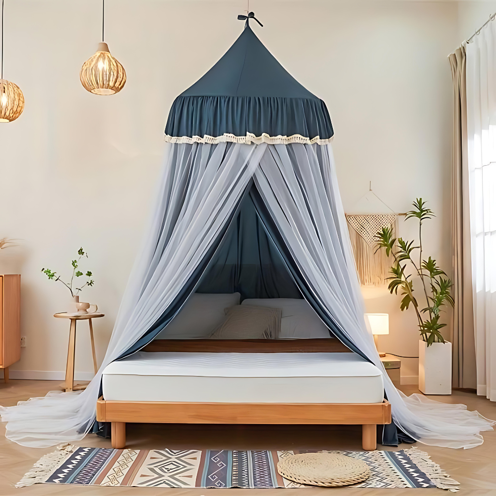 Baldachin/ Betthimmel, gross, Nachtblau