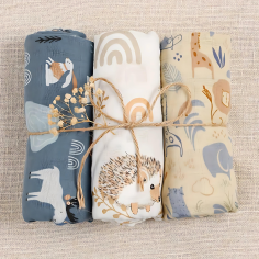 Mulltuch Swaddles (3-Pack), Hérisson / Fox