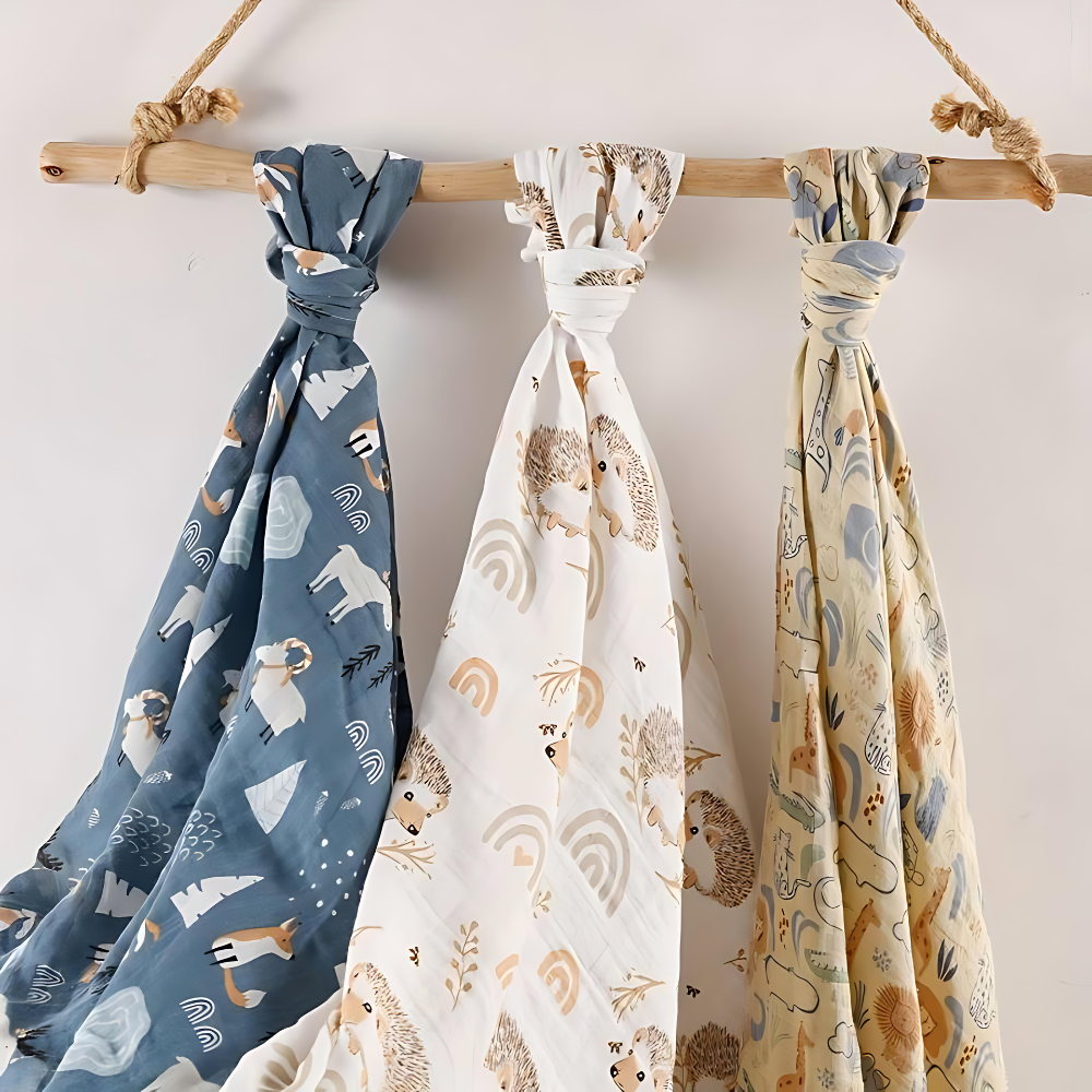 Mulltuch Swaddles (3-Pack), Hérisson / Fox