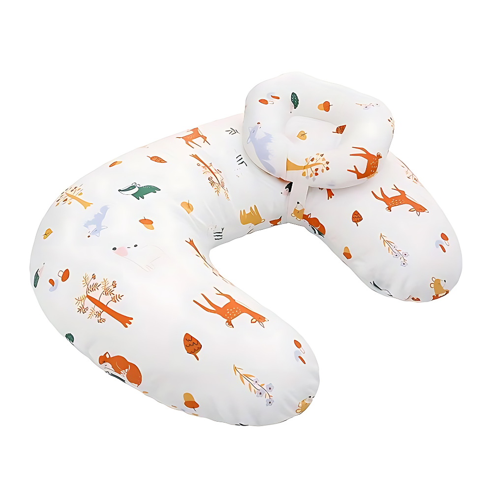 Oreiller de soins infirmiers en forme de U, animaux forestiers