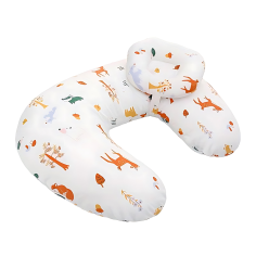 Oreiller de soins infirmiers en forme de U, animaux forestiers