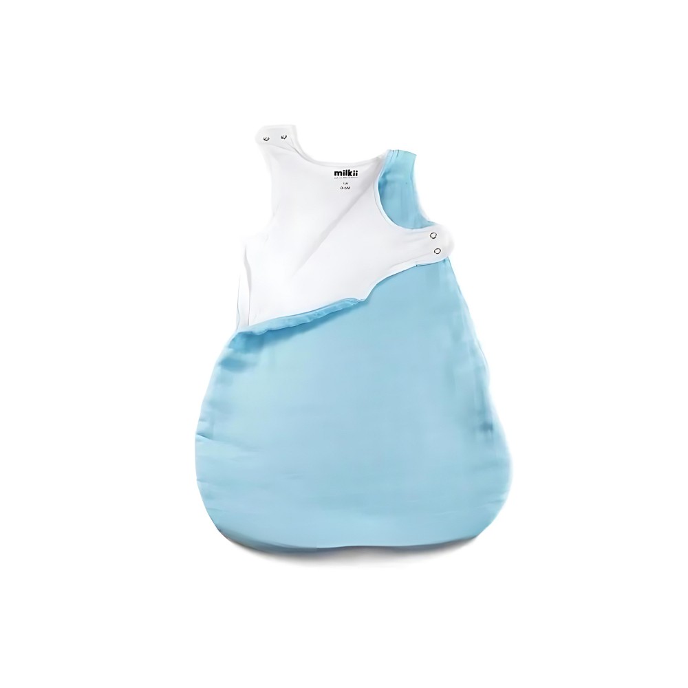 Schlafsack aus Musselin-Baumwolle, Himmelblau