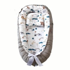 Baby Kuschelnestchen mit abnehmbaren Kissen, Zoo
