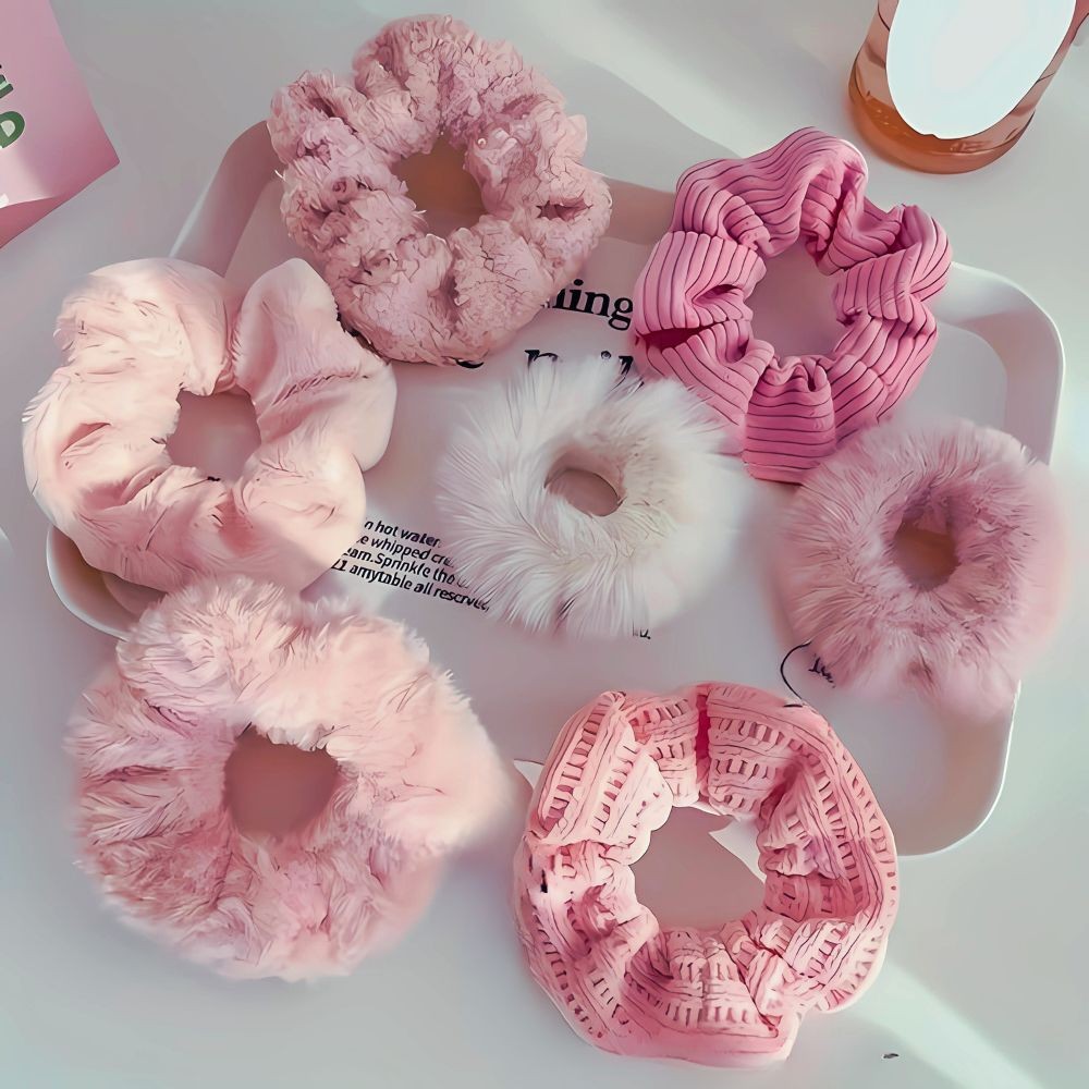 Caoutchouc de cheveux croquants, 6 pièces