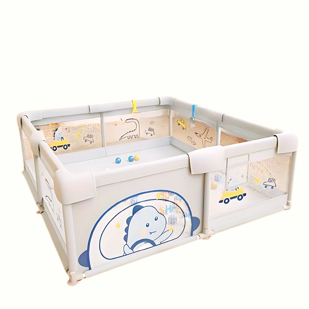 PLAYPEN / PLAYPEN, DINO GREY (120 x 120 cm)