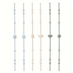 Chaîne anti-perte de silicone, 6 pièces