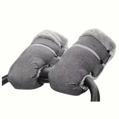 Kinderwagen Handwärmer/ Handschuhe, Grau