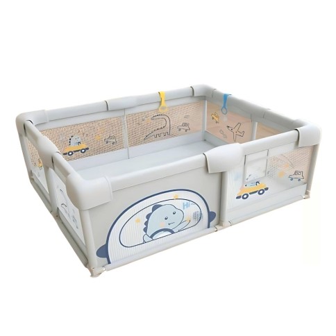 Placez la grille / PLAYPEN, DINO GREY (180 x 150 cm)