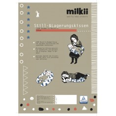 Stillkissenbezug 190 cm, zweilagige Musselin Baumwolle - Himmelblau