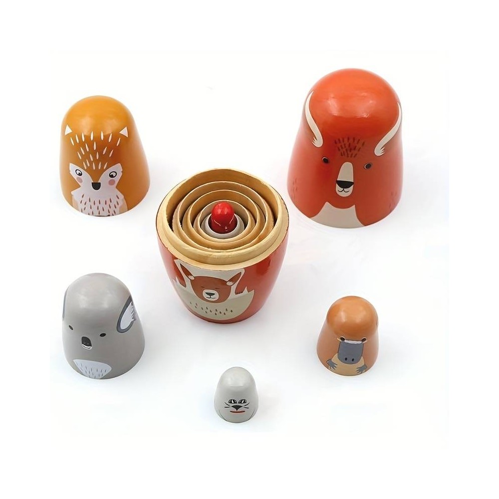 Matryoschkas/ Holz Nestpuppen, Waldfreunde