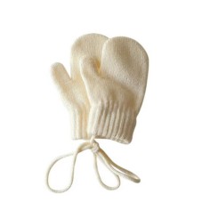 Gants en laine d'alpaga (1-4 ans), blanc cassé