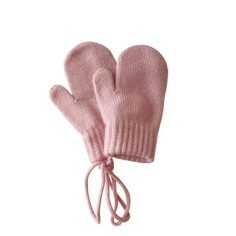 Gants en laine d'alpaga (1-4 ans), rose