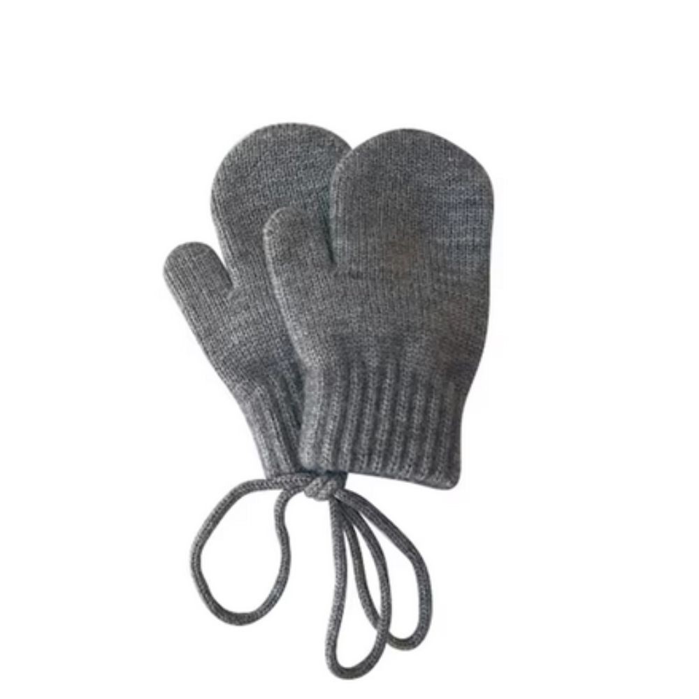 Alpakawolle Handschuhe (1-4 Jahre), Anthrazit
