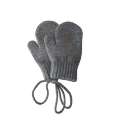 Alpakawolle Handschuhe (1-4 Jahre), Anthrazit