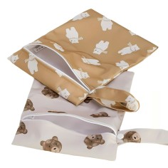 sac à couches étanches / sac de toilette, 2 pack