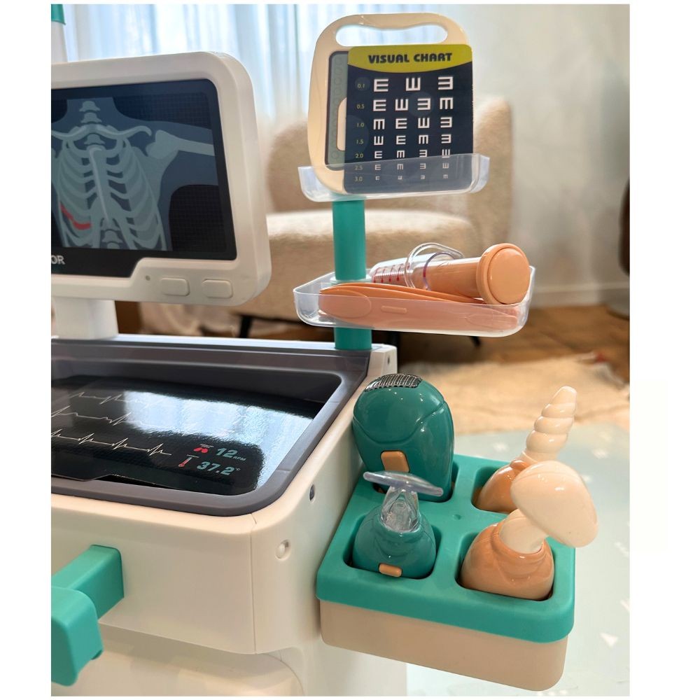 Kinder Arzt/ Doktor Trolley Spielzeug-Set mit Licht- & Soundeffekte