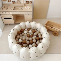 aufblasbares Bällebad mit 50 Bällen, Ivory/ Zitrone