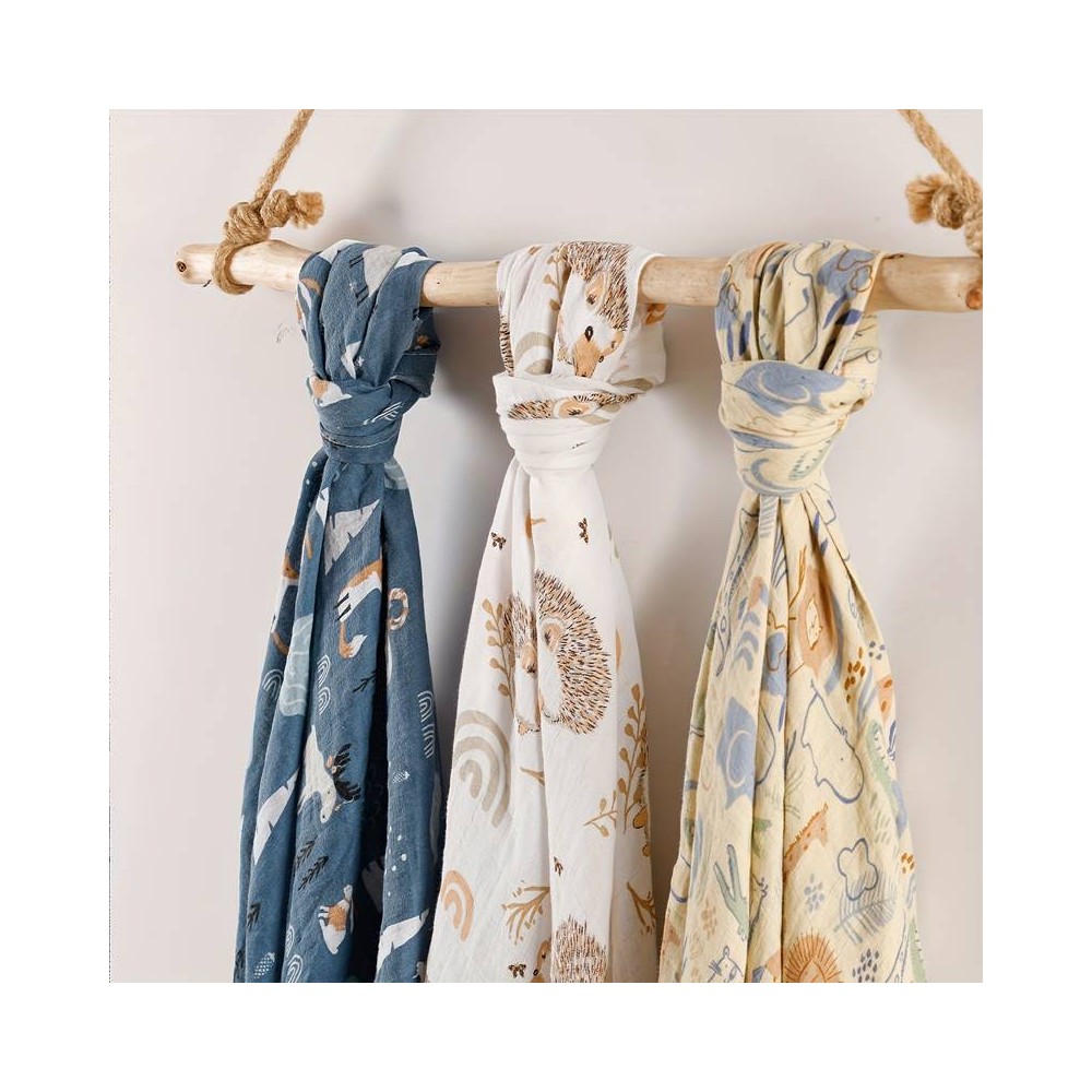 Mulltuch Swaddle, Igel