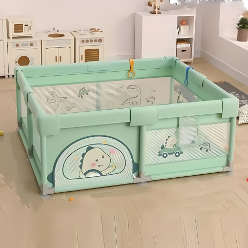 Placez la grille / Playpen, Dino Green (150 x 200 cm)