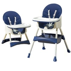 Bébé / Enfants Highchair, bleu marine