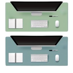 tapis de bureau double face, océan / menthe