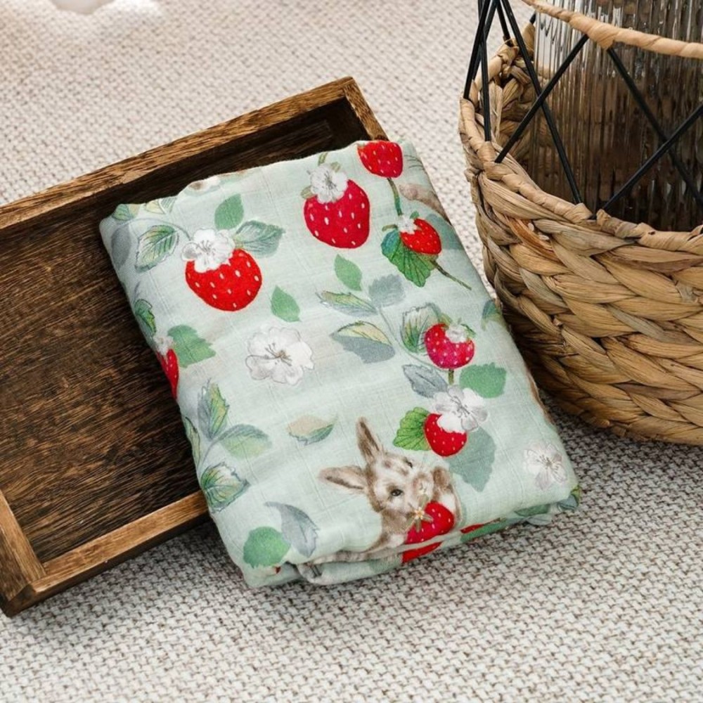Gulltuch Swaddle, fraises