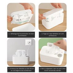 Feuchttuch-Wärmer mit USB-Kabel