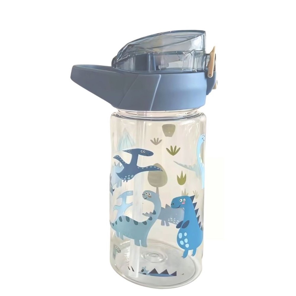 Strohhalm-Flasche, 500 ml, Dino