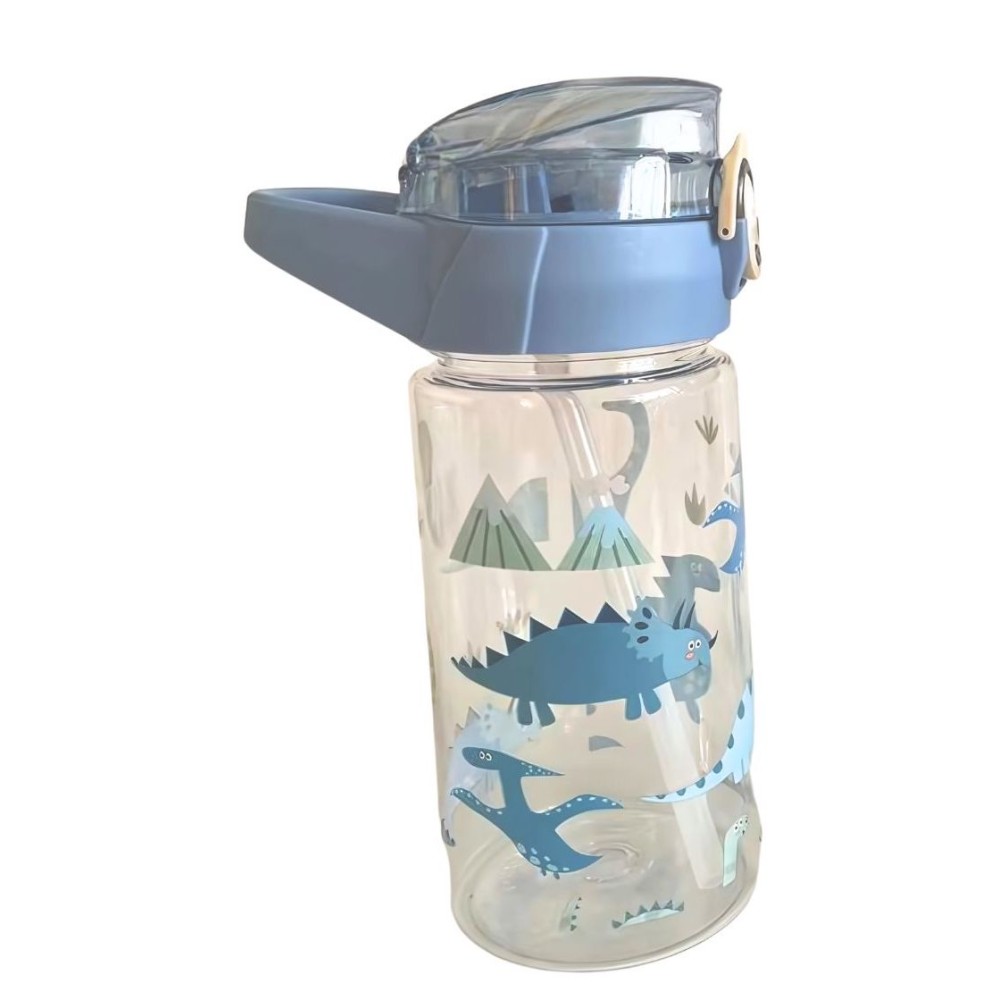 Strohhalm-Flasche, 500 ml, Dino