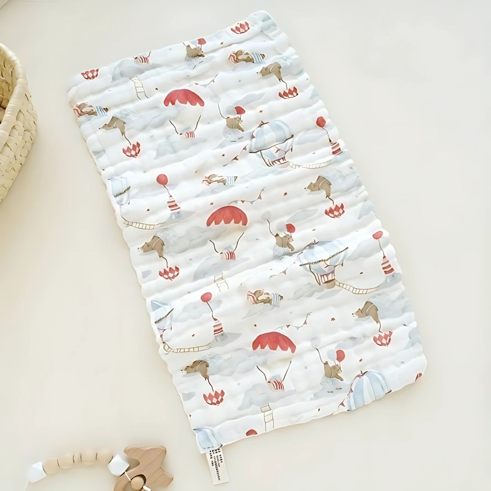 Waschlappen 5-Set aus zweischichtiger Baumwolle, extra-gross