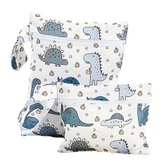 Windeltasche/ Kulturbeutel, 2er Pack - Dino