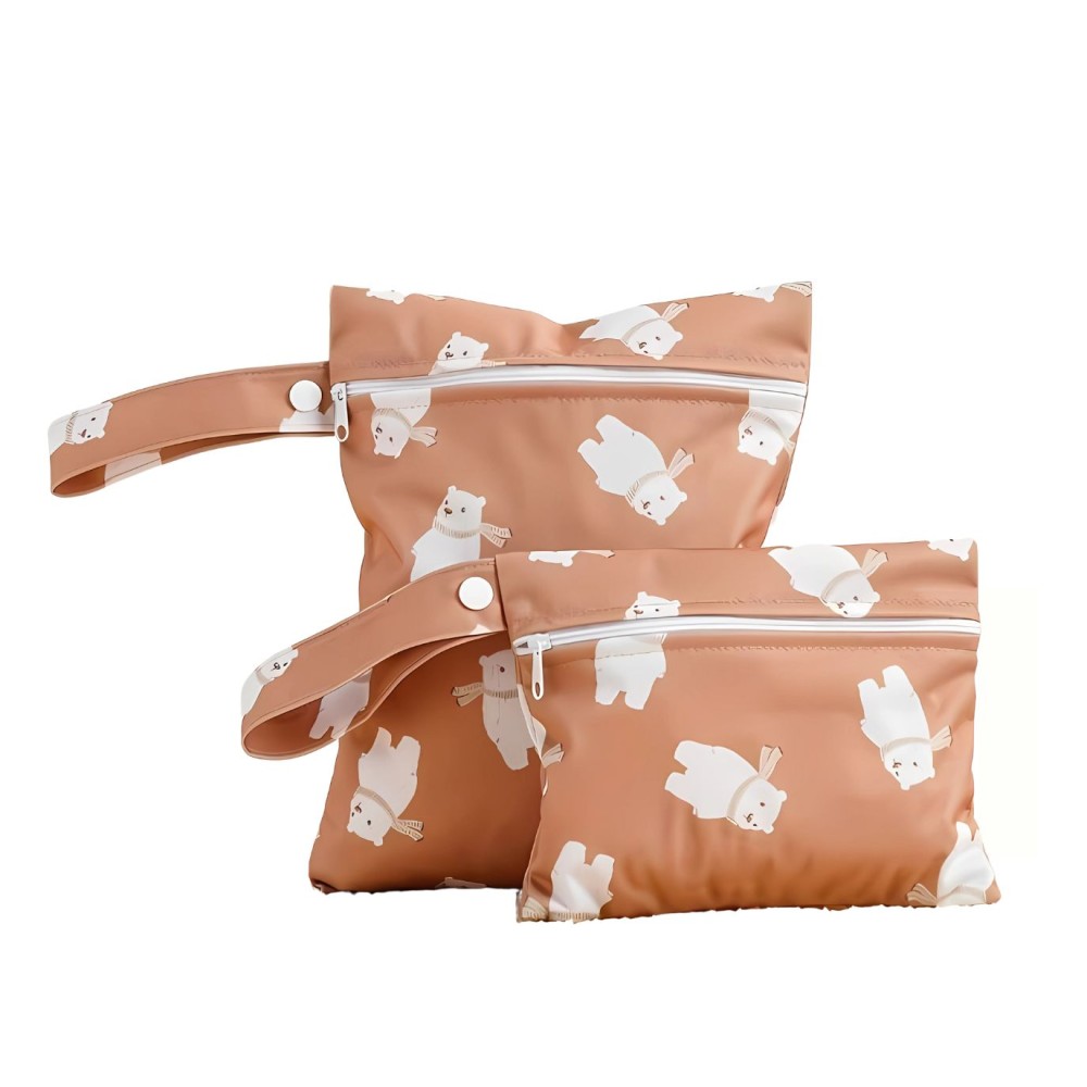 Windeltasche/ Kulturbeutel, 2er Pack - Eisbär