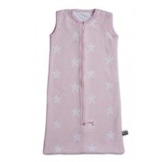 Sac de couchage tricoté de bébé, étoile / rose 90 cm