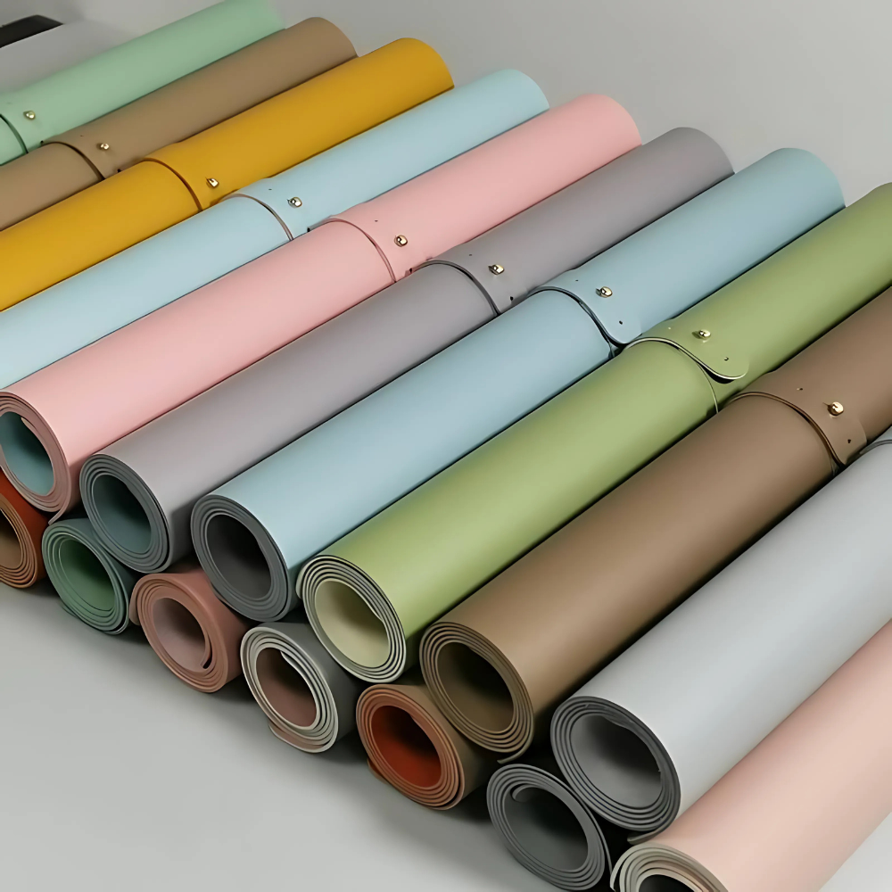 doppelseitige Schreibtischmatte, Mustard/ Nachtblau