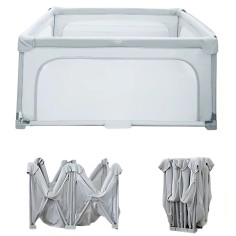 faltbares Laufgitter/ Laufstall, weiss (127 x 127 cm)