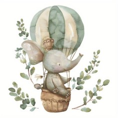 Wandsticker Elefanten Reise