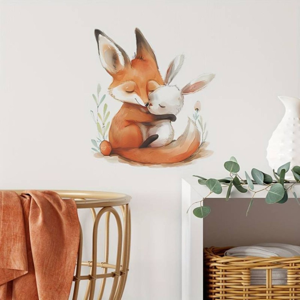 Wandsticker, Fuchs & Häschen
