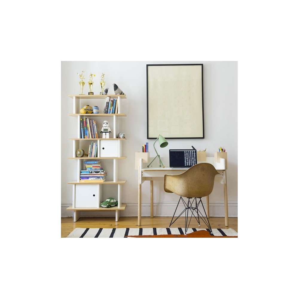 Mini Bibliothèque verticale Bibliothèque, Noyer