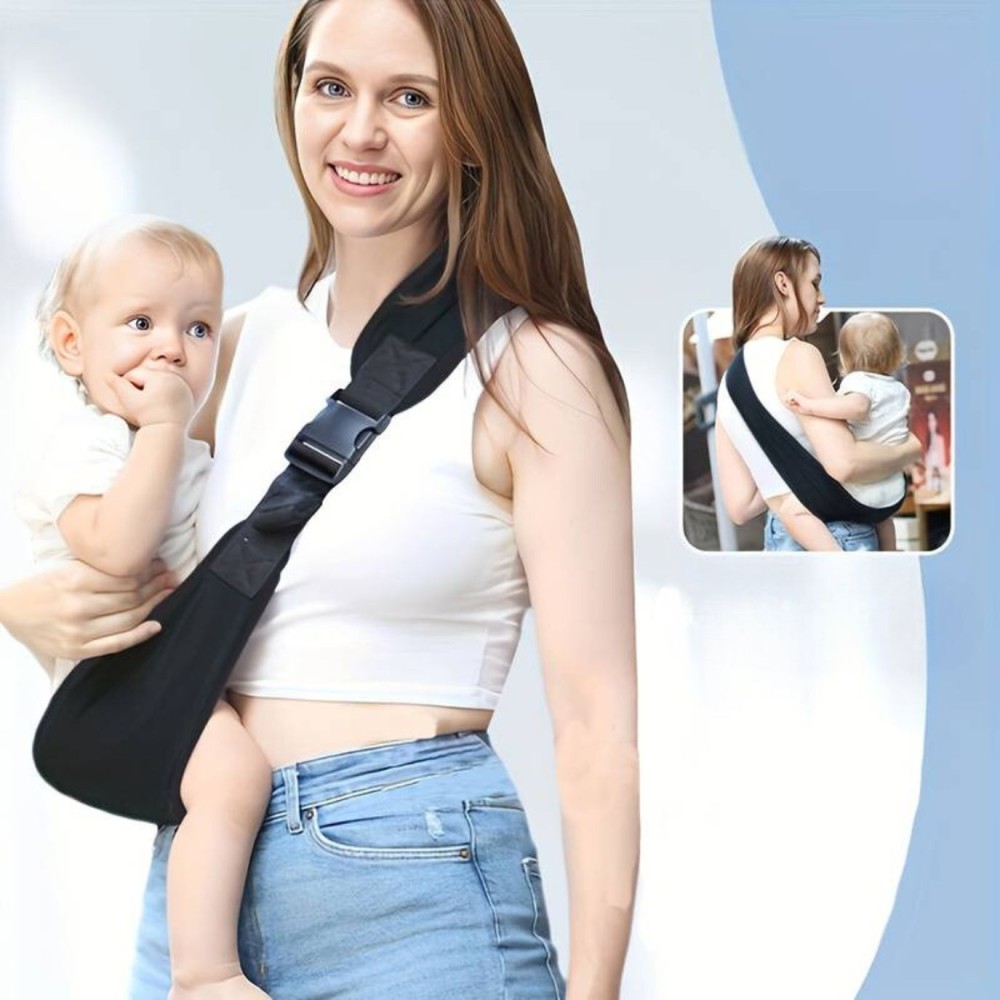 Baby Tragehilfe Hüftsitz, Schwarz