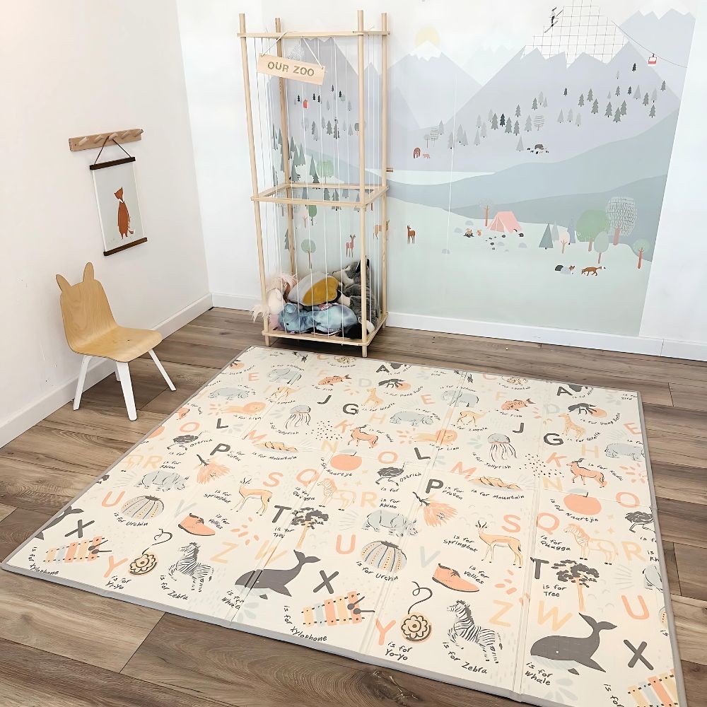 Spielmatte Zoo Alphabet, 180 x 120 cm