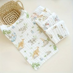 Musselin Spucktücher, zweischichtig - 5 Stück