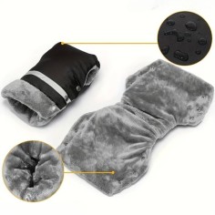 Kinderwagen Handwärmer/ Handschuhe, Schwarz